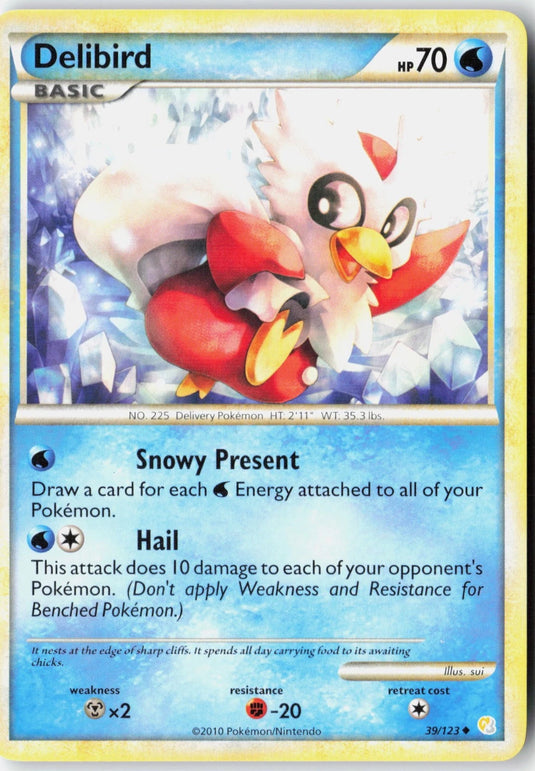 Delibird #39/123 HeartGold & SoulSilver 2010 MP