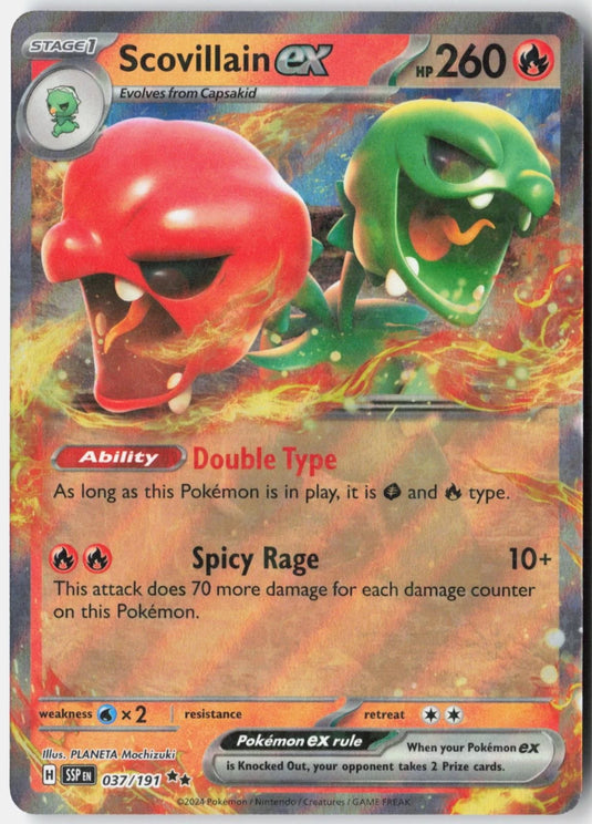 Scovillain ex #037/191 Surging Sparks 2024 NM