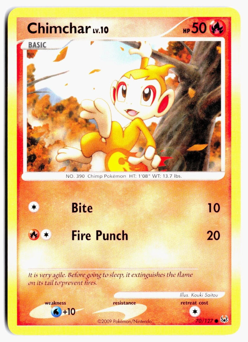 Load image into Gallery viewer, Chimchar #70/127 Platinum 2009 MP
