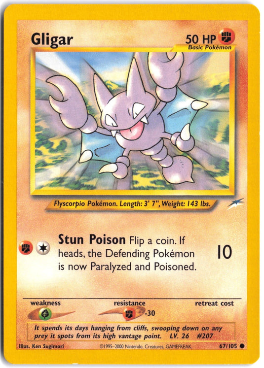 Gligar #67/105 Neo Destiny Unlimited 2002 NM