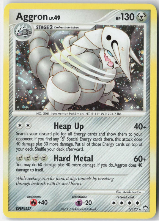Aggron #1/123 Mysterious Treasures 2007 LP