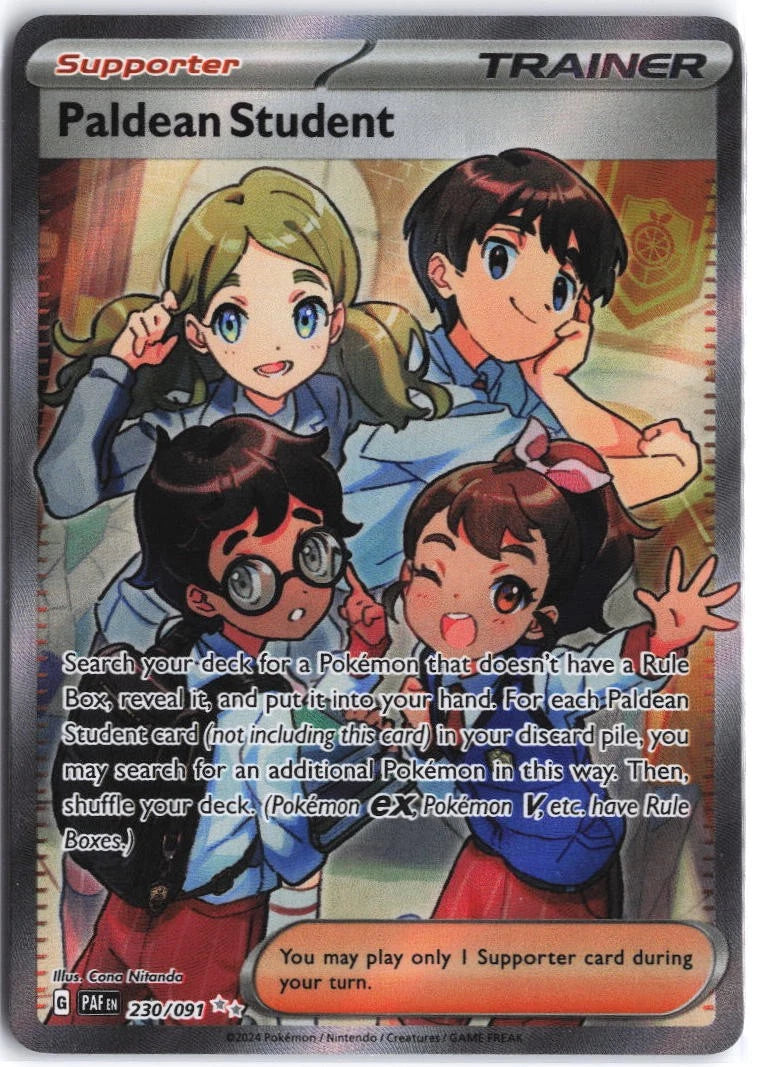 Load image into Gallery viewer, Paldean Student #230/091 Paldean Fates 2024 NM
