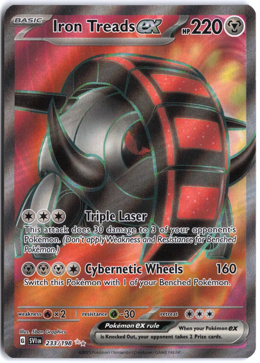 Iron Treads ex #233/198 Ultra Rare Scarlet & Violet 2023 NM