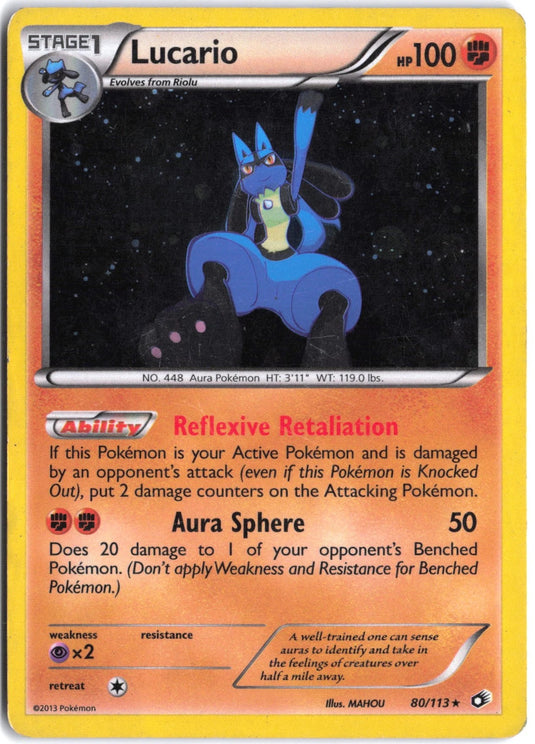 Lucario #80/113 Legendary Treasures 2013 HP