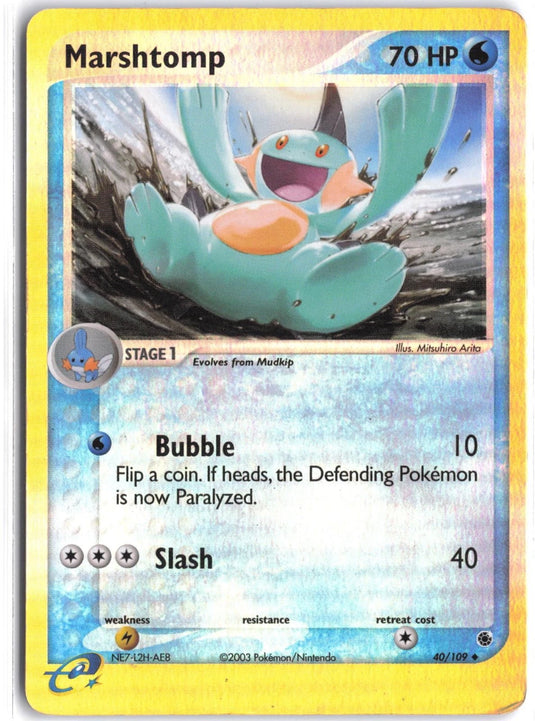 Marshtomp #40/109 EX Ruby & Sapphire 2003 HP