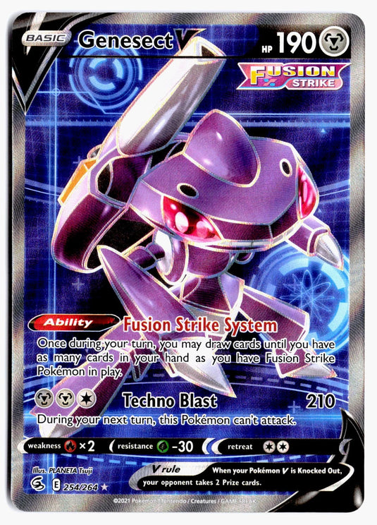 Genesect V #254/264 Fusion Strike 2021 NM