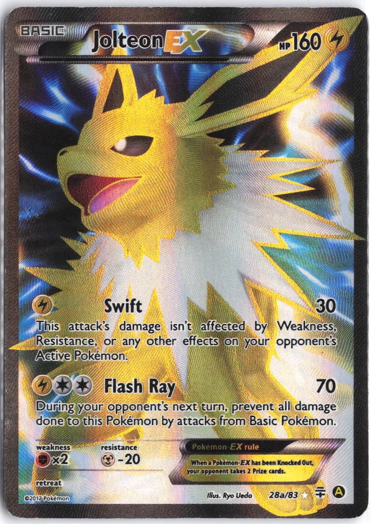 Load image into Gallery viewer, Jolteon EX #28a/83 Generations 2016 MP
