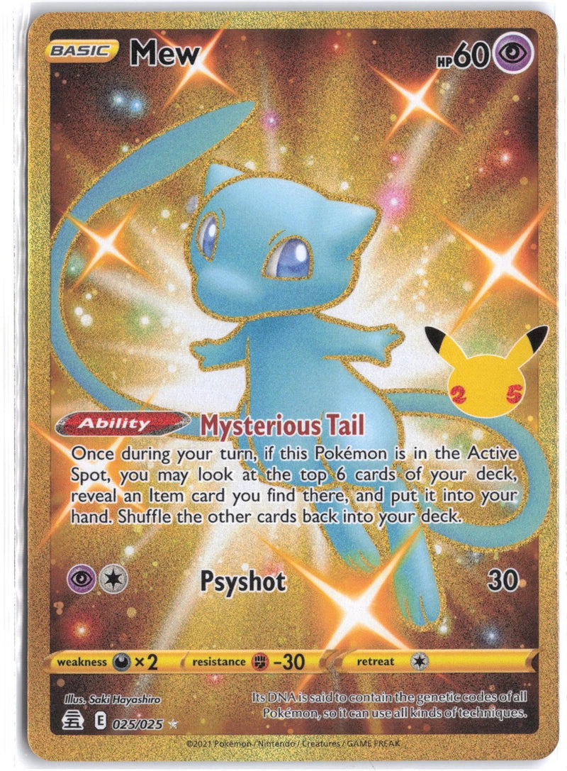 Load image into Gallery viewer, Mew #025/025 Secret Rare Celebrations 2021 NM
