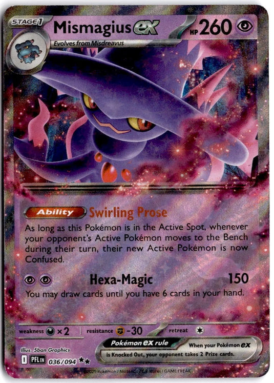 Mismagius ex #036/094 Phantasmal Flames 2025 NM