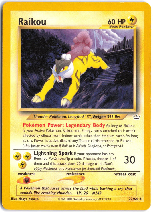 Raikou #22/64 Neo Revelation Unlimited 2001 MP
