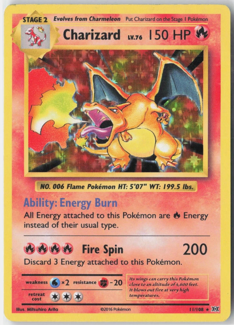 Load image into Gallery viewer, Charizard #11/108 Evolutions 2016 LP
