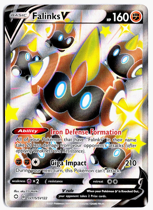 Falinks V #SV115/SV122 Shining Fates 2021 NM