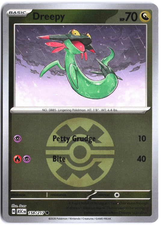Dreepy #158/217 Ascended Heroes 2026 NM